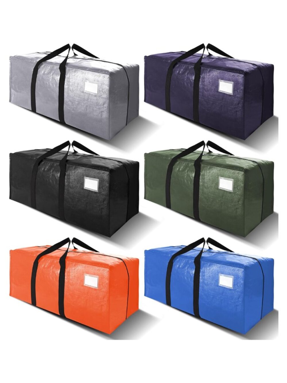 Extra Large Moving Bags Backpack Straps Strong Handles Zippers Storage Totes